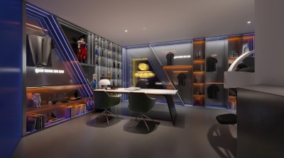 现代经理办公室3D模型下载